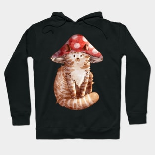 Toadstool Mushroom Cat Hoodie